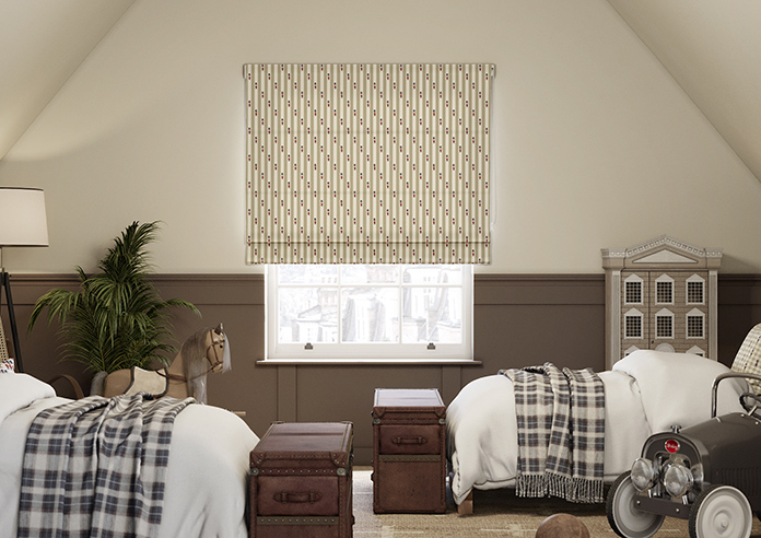 Kings Breakfast, Stripe Toast - Roman Blind - Image 3
